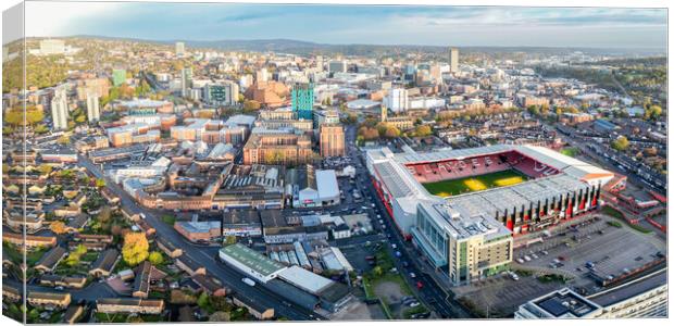 Bramall Lane Canvas Print by Apollo Aerial Photography
