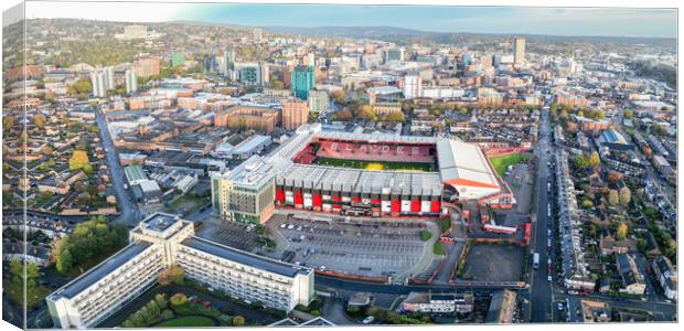 Bramall Lane Canvas Print by Apollo Aerial Photography