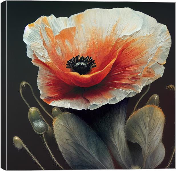 A Poppy Canvas Print by Picture Wizard