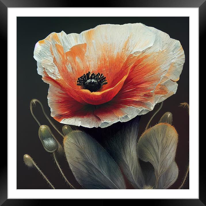 A Poppy Framed Mounted Print by Picture Wizard