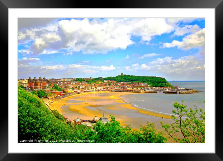 Scarborough, North Yorkshire, UK Framed Mounted Print by john hill