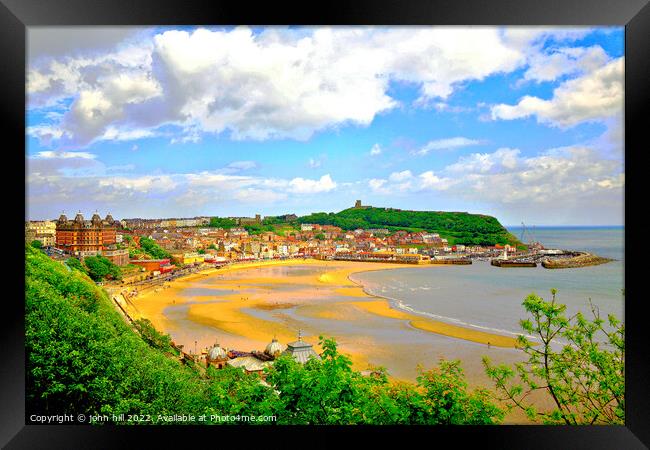 Scarborough, North Yorkshire, UK Framed Print by john hill