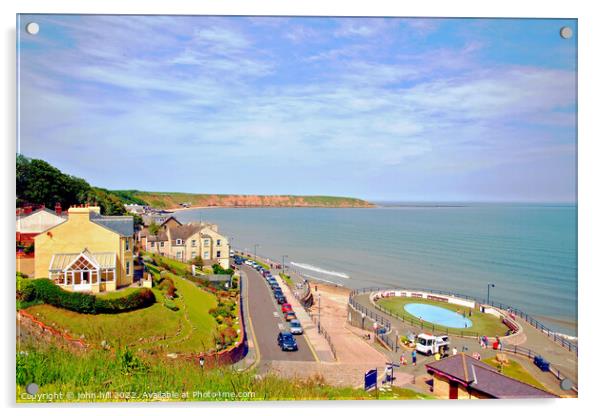 Filey, North Yorkshire. Acrylic by john hill