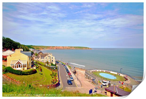 Filey, North Yorkshire. Print by john hill