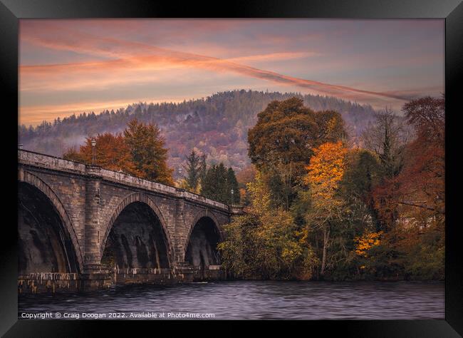 Thomas Telford Bridge - Dunkeld Framed Print by Craig Doogan