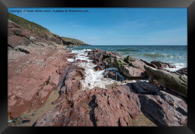 Freshwater East Pembrokeshire Framed Print by Kevin White