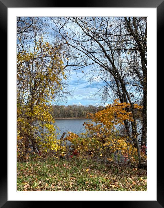 Nature's Autumn Design Framed Mounted Print by Deanne Flouton