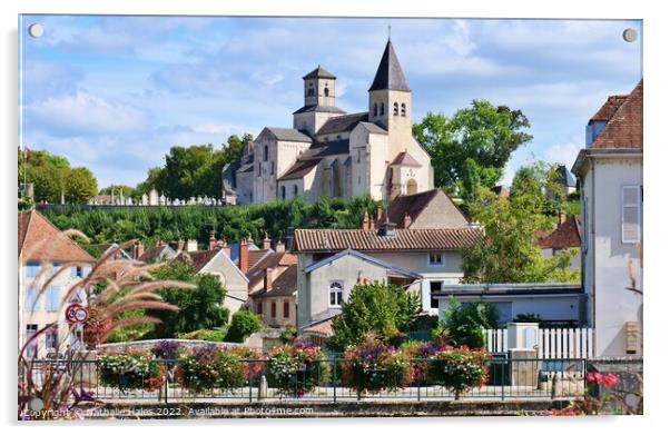 Chatillon sur Seine, Burgundy France Acrylic by Nathalie Hales