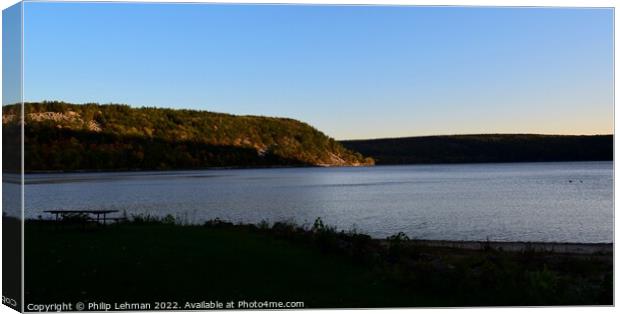 Devil's Lake October 18th (222A) (2) Canvas Print by Philip Lehman