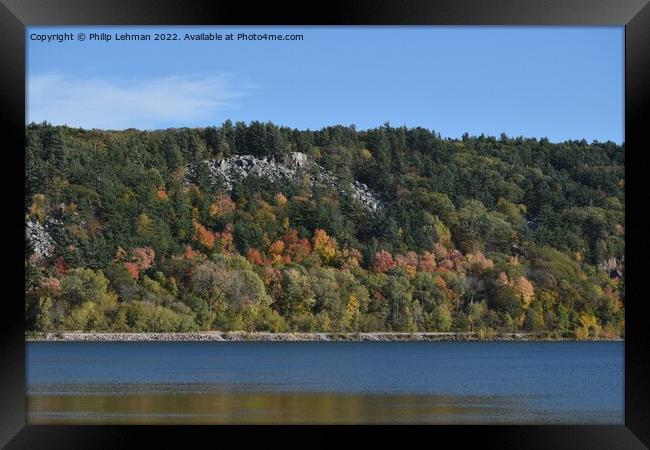 Devil's Lake October 18th (261A) Framed Print by Philip Lehman