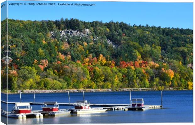 Devil's Lake October 18th (256A) Canvas Print by Philip Lehman