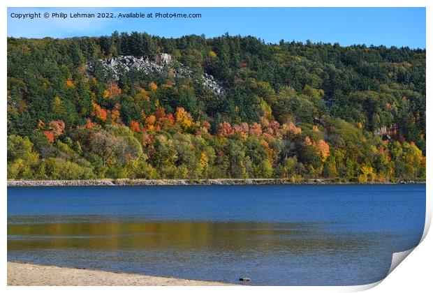 Devil's Lake October 18th (260A) Print by Philip Lehman