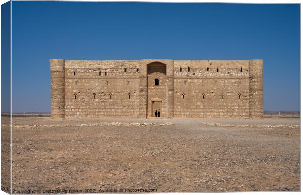 Qasr Kharana Desert Castle in Jordan Canvas Print by Dietmar Rauscher