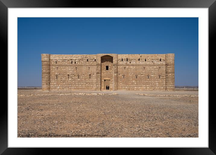 Qasr Kharana Desert Castle in Jordan Framed Mounted Print by Dietmar Rauscher