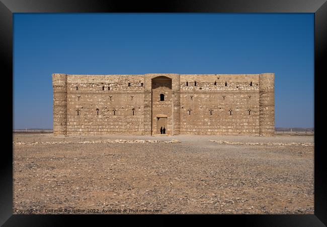 Qasr Kharana Desert Castle in Jordan Framed Print by Dietmar Rauscher