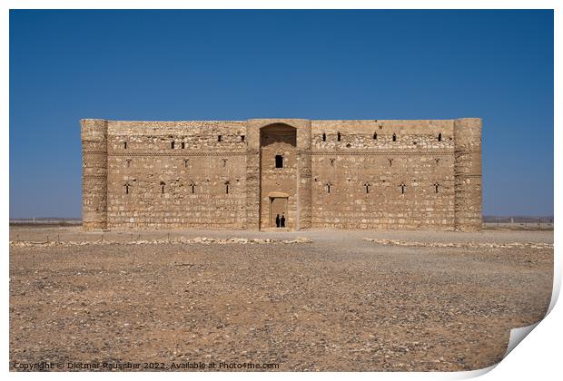 Qasr Kharana Desert Castle in Jordan Print by Dietmar Rauscher