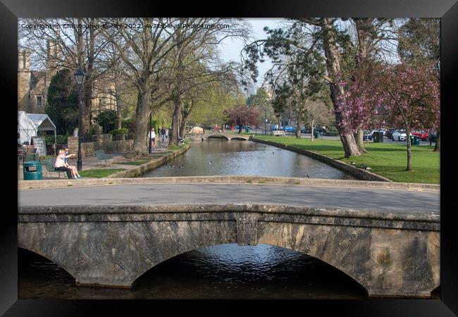 Bourton-on-the-Water in the Cotswolds Framed Print by Christopher Keeley