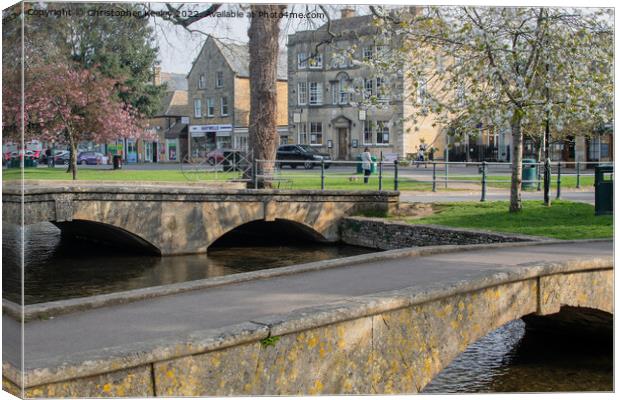 Bridges of Bourton-on-the-Water Canvas Print by Christopher Keeley