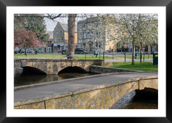 Bridges of Bourton-on-the-Water Framed Mounted Print by Christopher Keeley