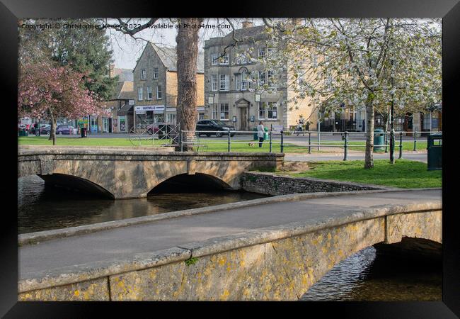 Bridges of Bourton-on-the-Water Framed Print by Christopher Keeley