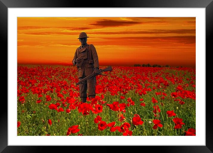 We Will Remember Them Framed Mounted Print by Martyn Arnold