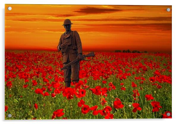 We Will Remember Them Acrylic by Martyn Arnold