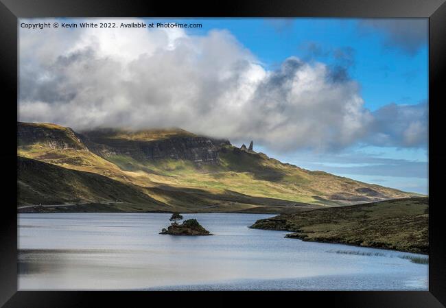Magical Old Man of Storr on Isle of Skye Framed Print by Kevin White