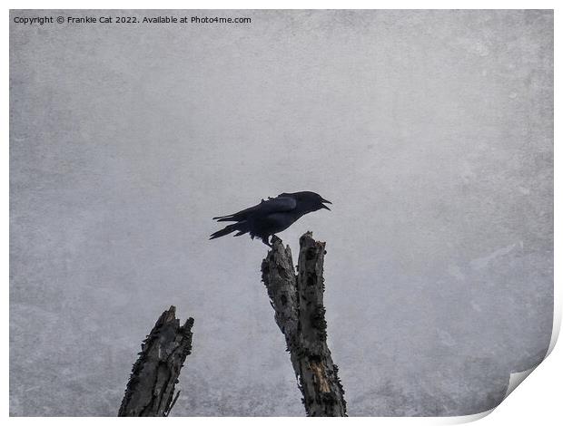 Crow Print by Frankie Cat