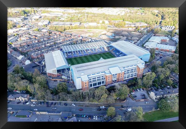 Hillsborough Football Stadium Framed Print by Apollo Aerial Photography