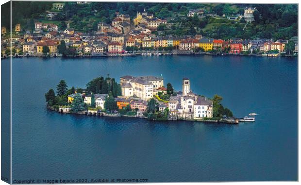 Picturesque of San Giuliano (Isola) Island in Italy. Canvas Print by Maggie Bajada