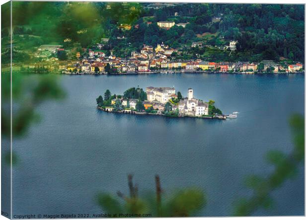 Picturesque of Orta San Giuliano Island in Italy. Canvas Print by Maggie Bajada
