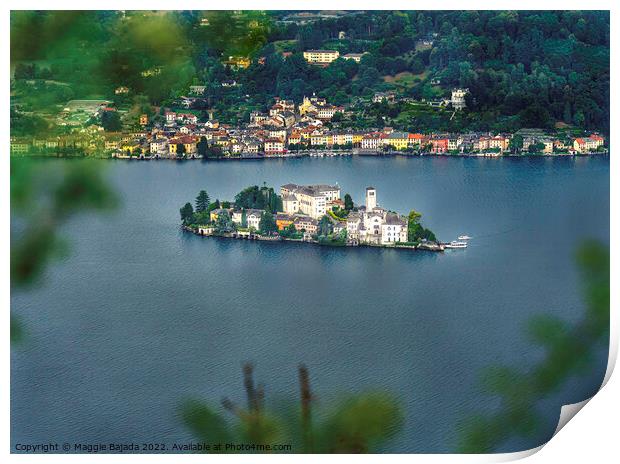 Picturesque of Orta San Giuliano Island in Italy. Print by Maggie Bajada