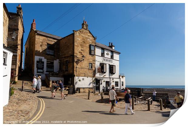 Robin Hood's Bay Print by Philip Brookes