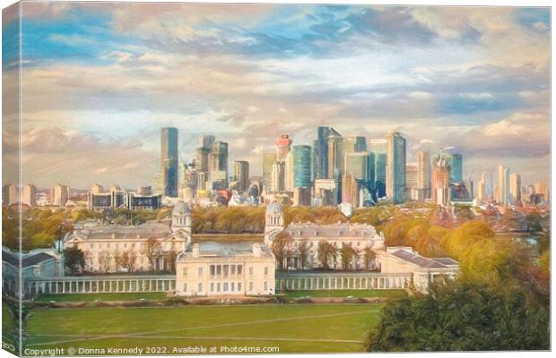 The Old Royal Naval College Canvas Print by Donna Kennedy