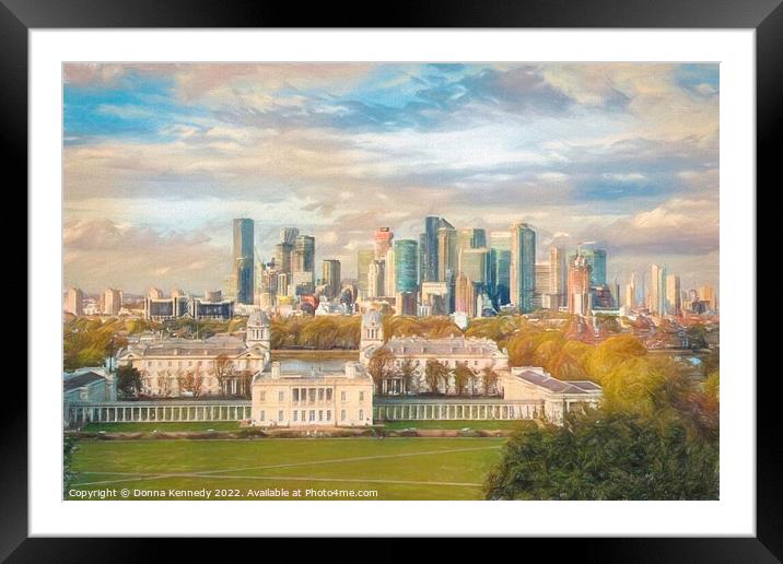 The Old Royal Naval College Framed Mounted Print by Donna Kennedy