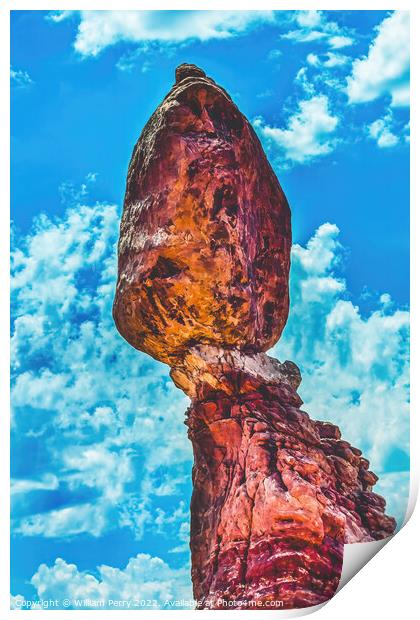 Balanced Rock Arches National Park Moab Utah  Print by William Perry