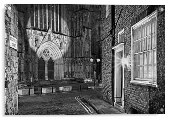 Spotlight on York Minster Acrylic by Darren Galpin