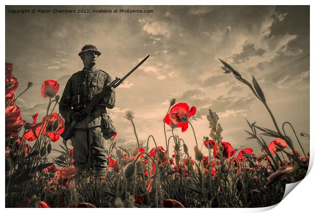 Lest We Forget  Print by Alison Chambers
