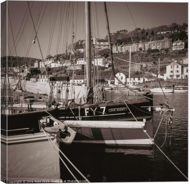 Looe harbour, Cornwall, Canvas Print by Chris Rose