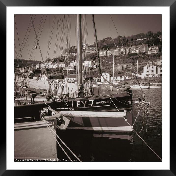 Looe harbour, Cornwall, Framed Mounted Print by Chris Rose