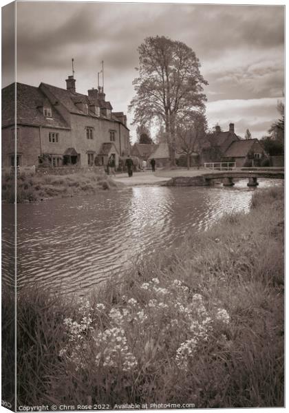 Lower Slaughter Canvas Print by Chris Rose