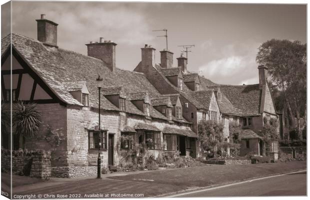 Broadway cottages Canvas Print by Chris Rose