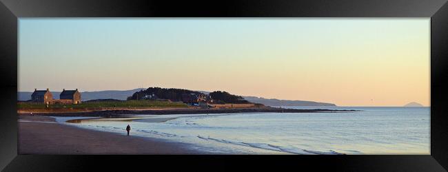 Alone in thought, Prestwick beach Framed Print by Allan Durward Photography