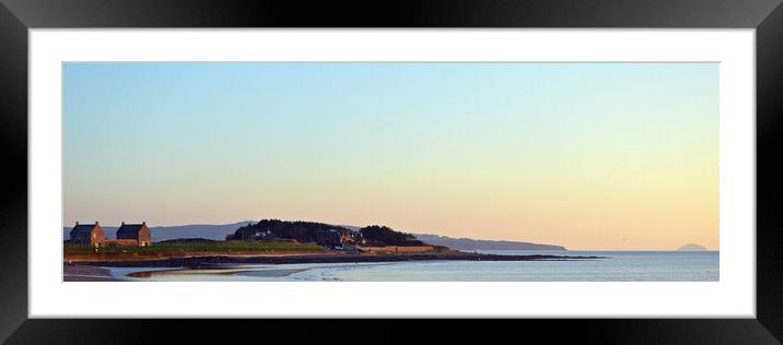 Prestwick shore at dusk Framed Mounted Print by Allan Durward Photography