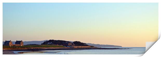 Prestwick shore at dusk Print by Allan Durward Photography