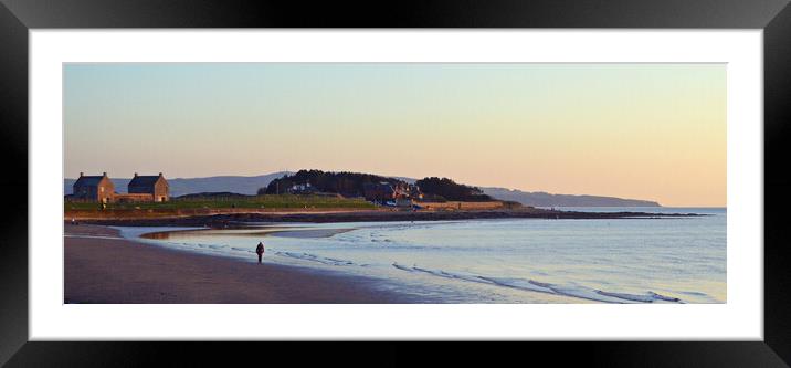 A beach to themself, Prestwick, Ayrshire Framed Mounted Print by Allan Durward Photography