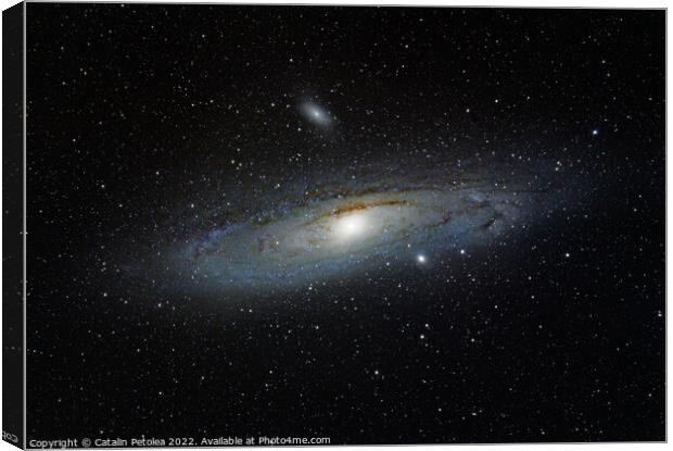 Andromeda galaxy from Northern hemisphere Canvas Print by Ragnar Lothbrok