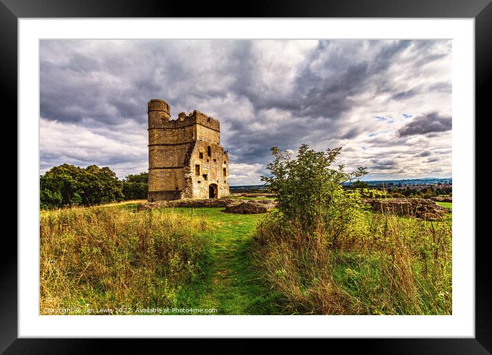The Remaining Tower at Donnington Castle Framed Mounted Print by Ian Lewis