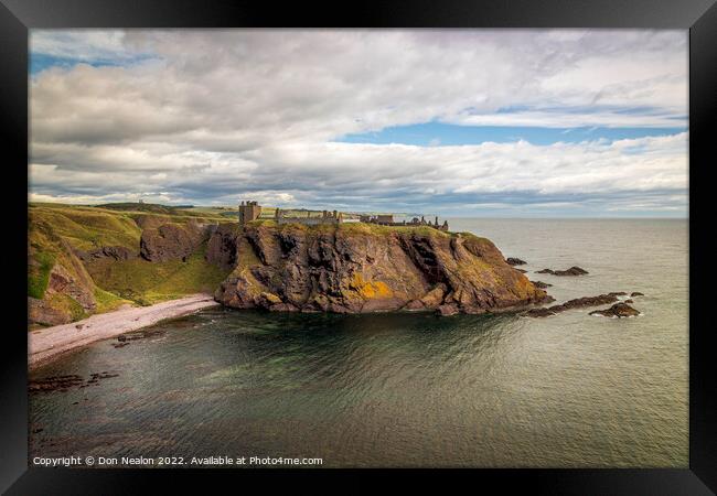 Dunnottar Castle majestic fortress standing strong Framed Print by Don Nealon