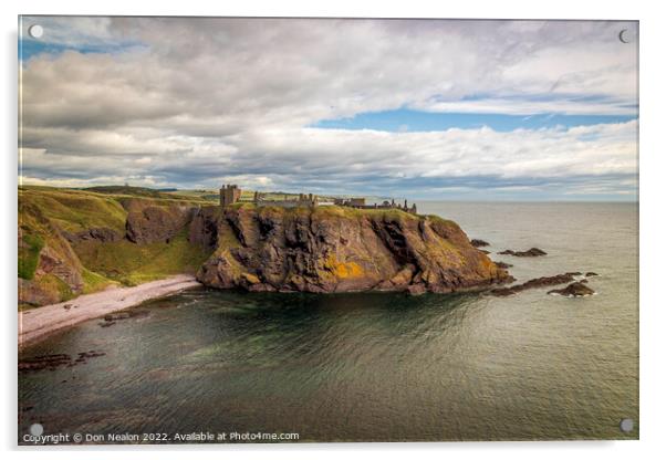 Dunnottar Castle majestic fortress standing strong Acrylic by Don Nealon